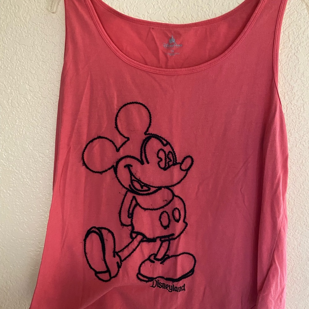 Disney Pink Tank Top with Mickey Mouse Design